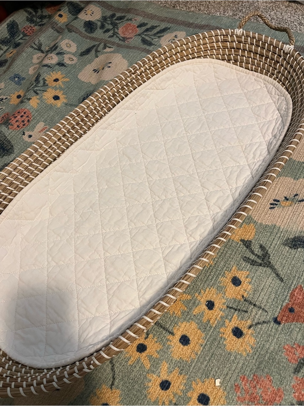 Olli Ella Baby Basket with Quilted Mattress Pad - Picture 2 of 3
